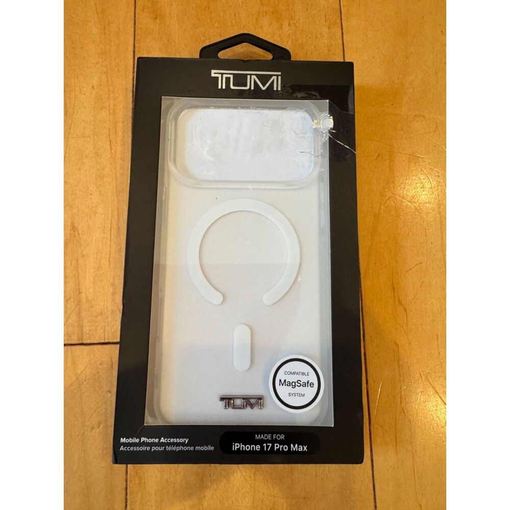 Tumi iPhone 17 Pro Max MagSafe Clear Phone Case Cover Sleek Protective NIB